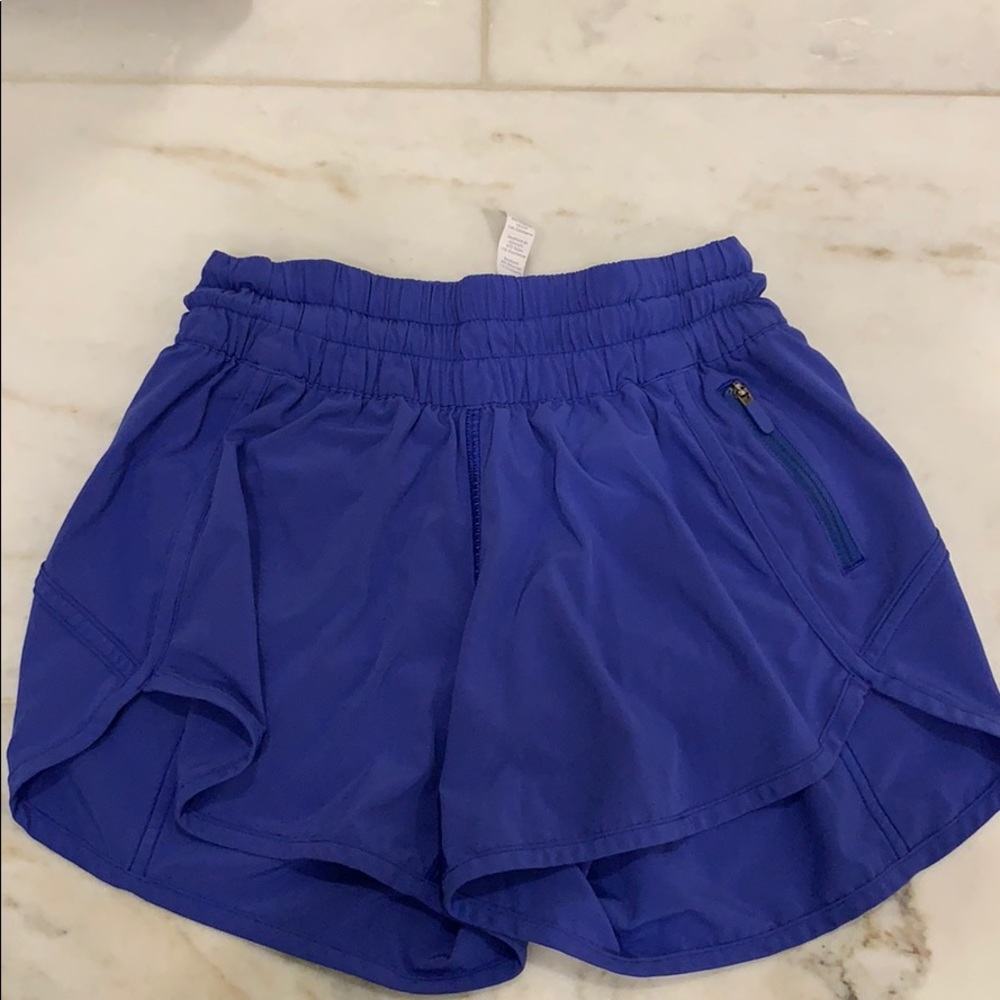 Lulu tracker short V 4”, size 4 in Moroccan blue
